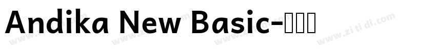 Andika New Basic字体转换